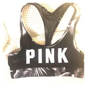 VS Pink Razor Back Sports Bra